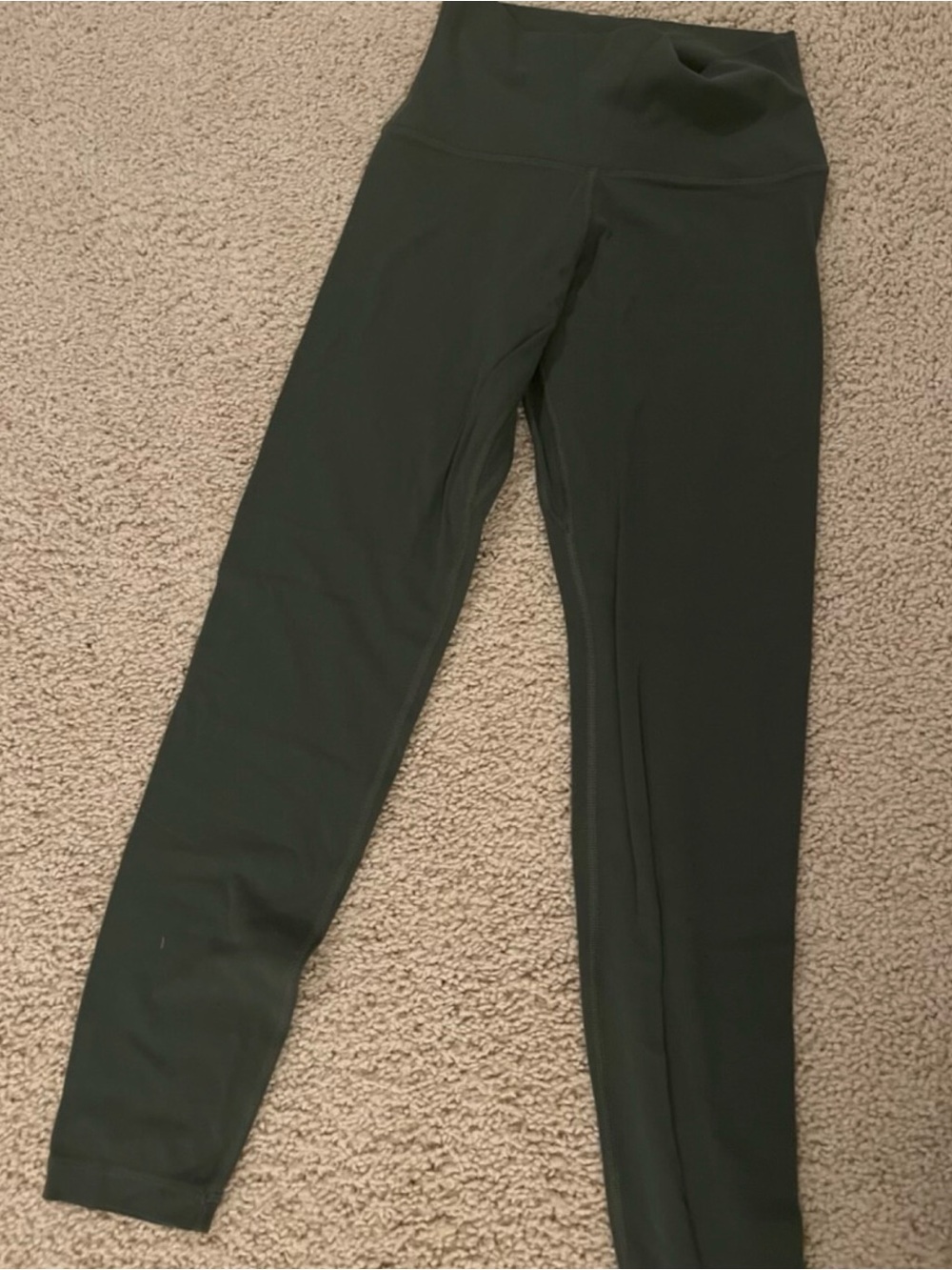 Aritzia Dark Green High-Waist Leggings size 4